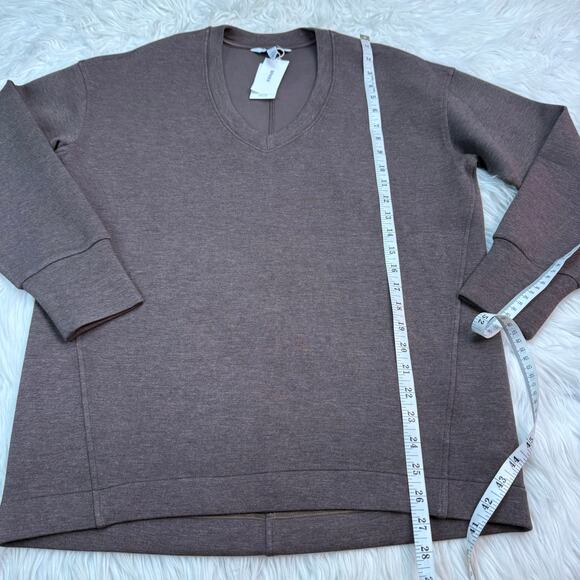 Spanx Air Essentials Brushed AE Tunic Heather Smoke Size S NWT Athleisure Cozy - Picture 5 of 10